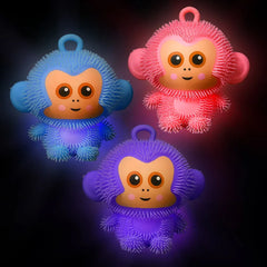 8" Light-Up Puffer Monkey
