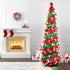5 Ft Tinsel Sequins Christmas Tree With Colorful Lights