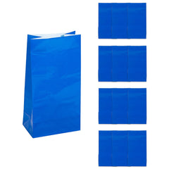 5" x 3 1/4" x 10" Paper Treat Bags - 12 Per Pack