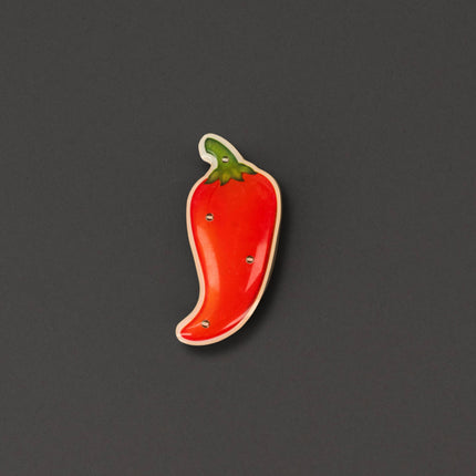 Chili Pepper Flashing Body Light Lapel Pins