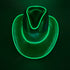 EL WIRE Light Up Iridescent Space Green Cowboy Hat | PartyGlowz