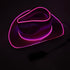 EL WIRE Light Up Iridescent Space Neon Pink Cowboy Hat | PartyGlowz