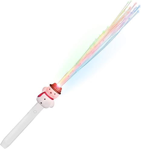 LED Light Up Christmas Fiber Optic Wand - Assorted