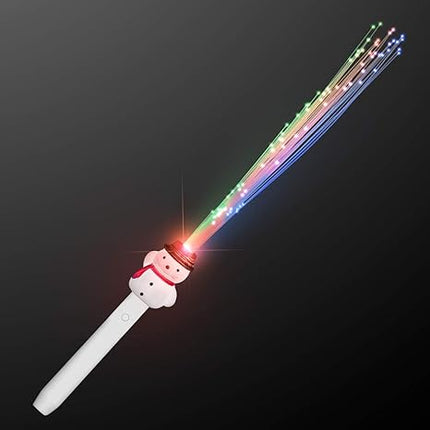 LED Light Up Christmas Fiber Optic Wand - Assorted