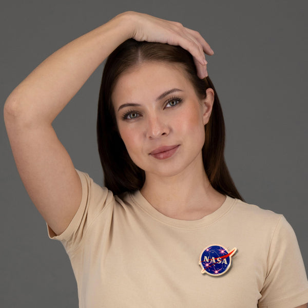 LED Light Up Nasa Lapel Pin