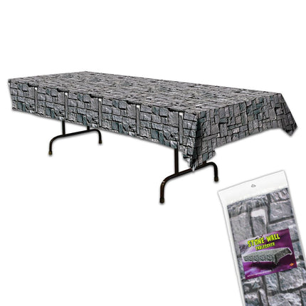 54" x 108" Stone Wall Table Cover