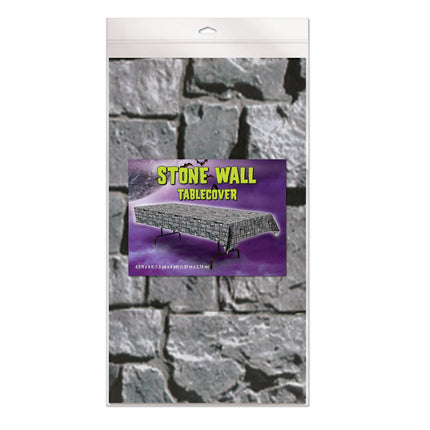 54" x 108" Stone Wall Table Cover
