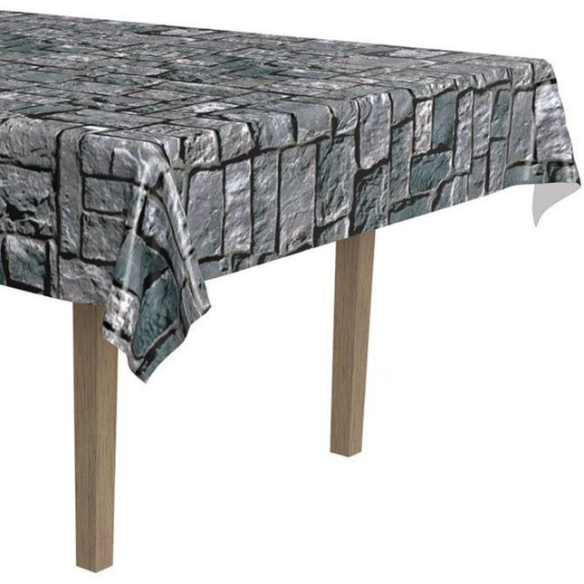 54" x 108" Stone Wall Table Cover