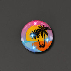 Palm Trees Flashing Body Light Lapel Pins