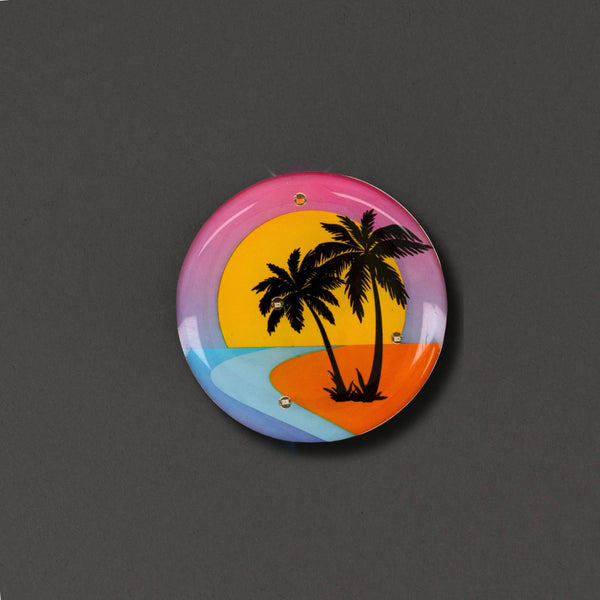 Palm Trees Flashing Body Light Lapel Pins