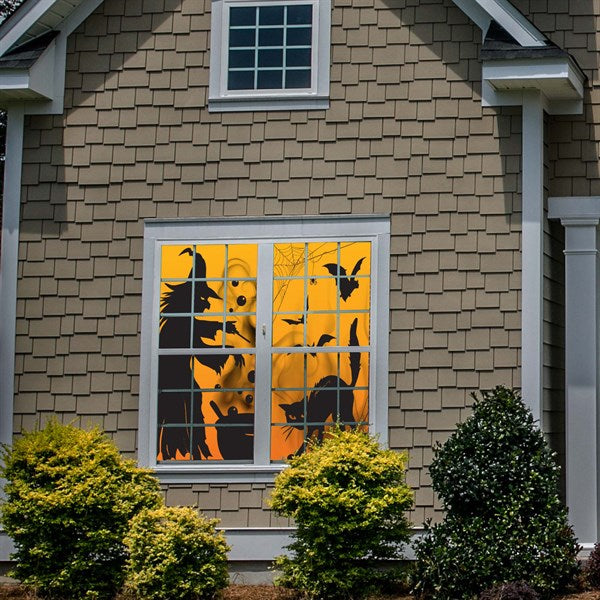 Witch & Cat Window Backdrop