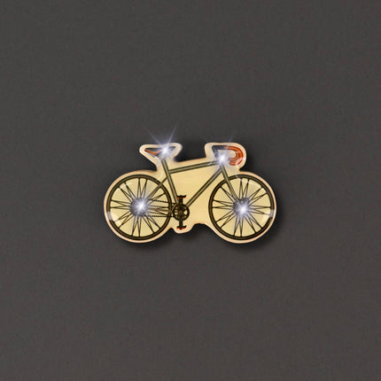 Bicycle Flashing Body Light Lapel Pins