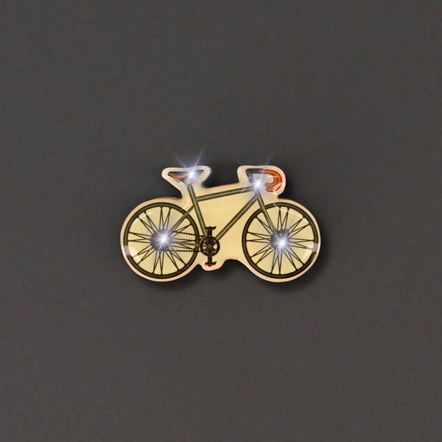 Bicycle Flashing Body Light Lapel Pins