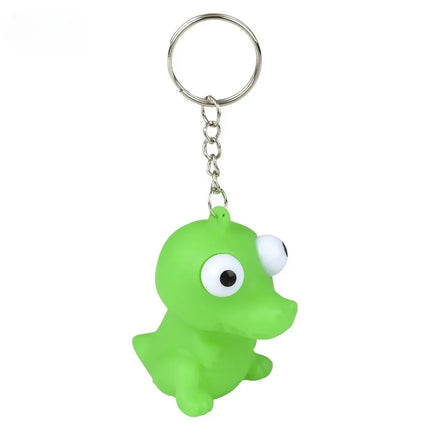 2" Squeeze Animal Popping Eye Keychain