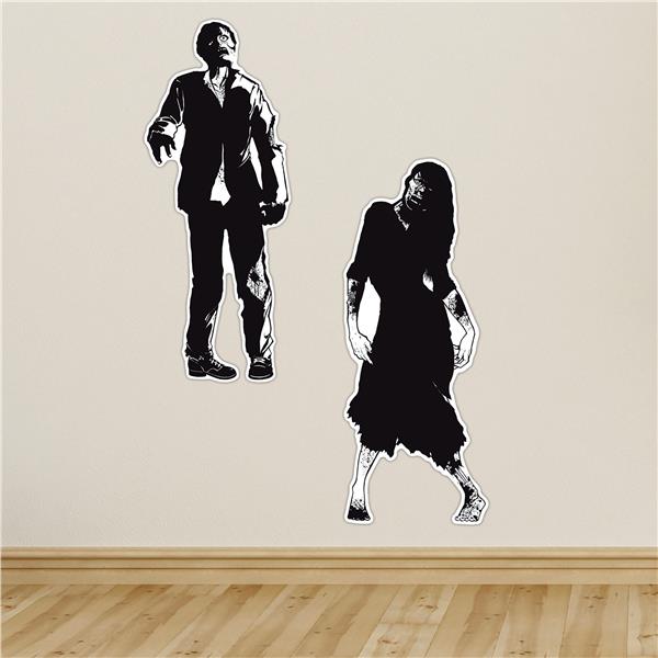 Zombie Silhouettes - Pack of 2