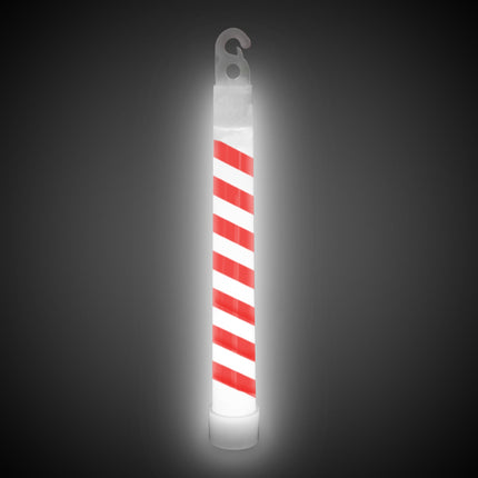 6" Candy Cane Glow Sticks - Pack of 25 Sticks