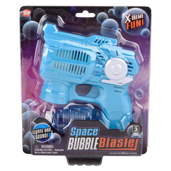 6.5 Inches Light Up Space Bubble Blaster Toy