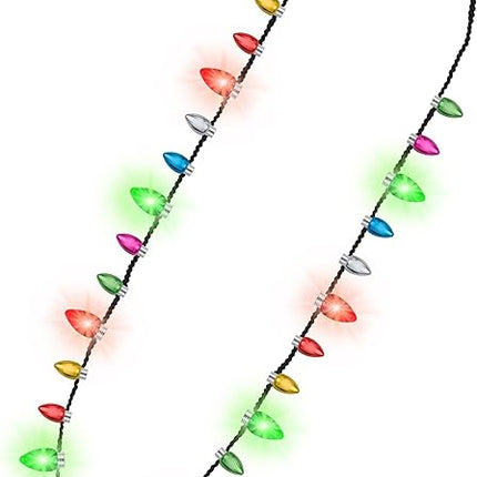 LED Wearable Christmas Lights Necklace