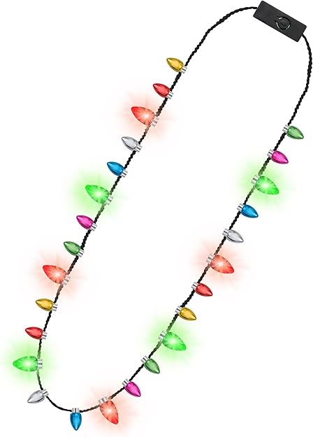 LED Wearable Christmas Lights Necklace