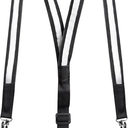 Rainbow Multicolored Light Up Suspenders