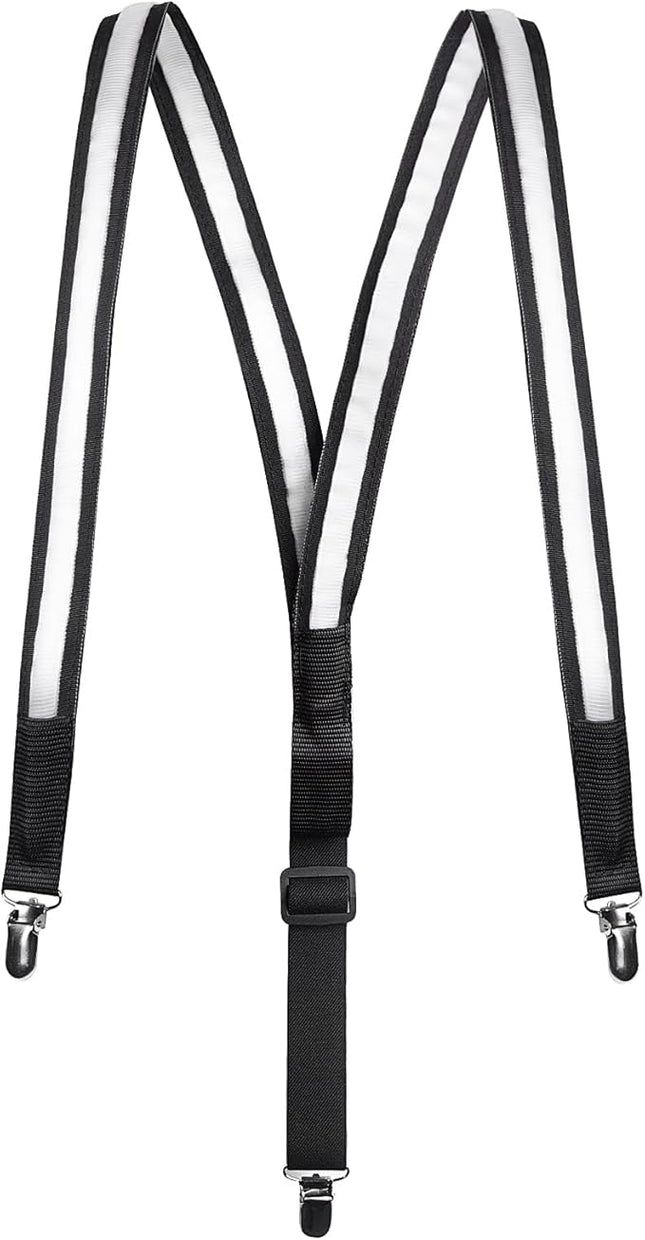 Rainbow Multicolored Light Up Suspenders