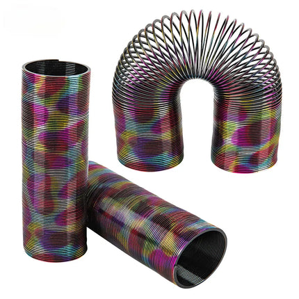 6" Super Long Metallic Rainbow Coil Spring