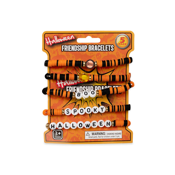 Halloween Friendship Bracelets Retail Hanging Display - 24 Per Pack