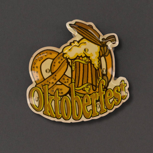 Octoberfest Flashing Body Light Lapel Pins