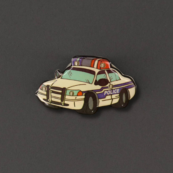 LED Police Car Flashing Body Light Lapel Pins