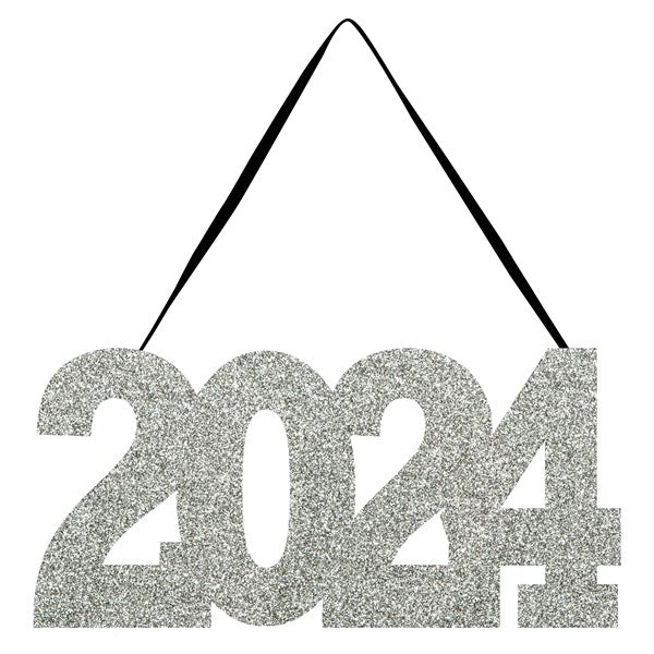 2024 Glitter Hanging Sign