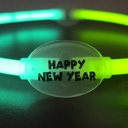 Happy New Year Glow Bracelets - Assorted Colors