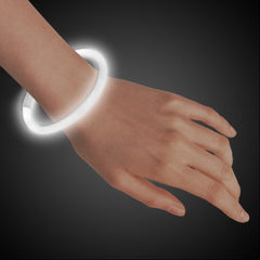 8 Inch Premium White Glow Stick Bracelets