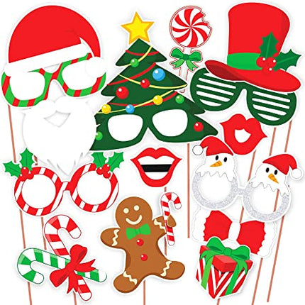 Merry Christmas Photo Booth Prop Kit