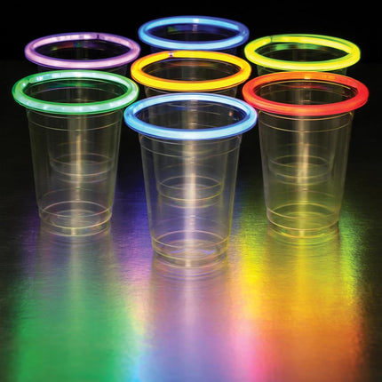 Glow Stick Party Cups - Assorted Glowing Colors - Pack of 20