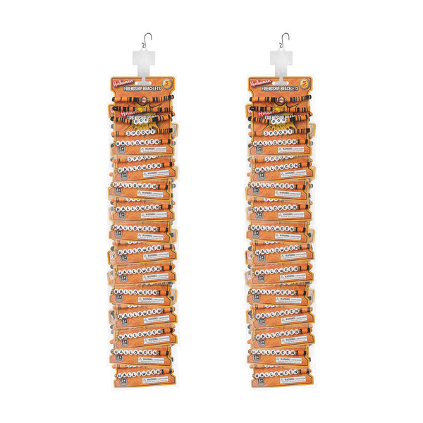 Halloween Friendship Bracelets Retail Hanging Display - 24 Per Pack