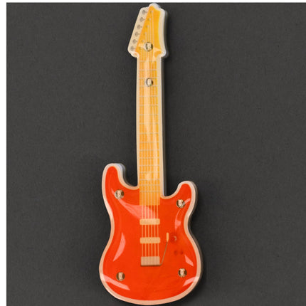 Red Guitar Flashing Body Light Lapel Pins