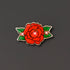 Red Rose Flashing Body Light Lapel Pins