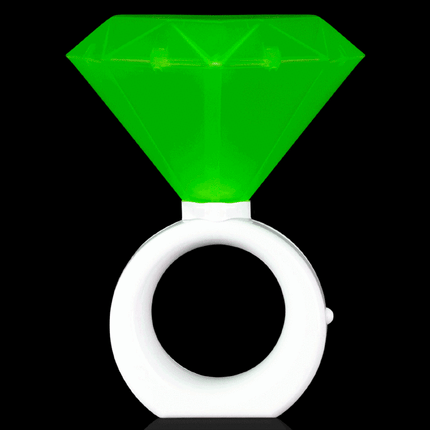 8" Green LED Diamond Ring Lights
