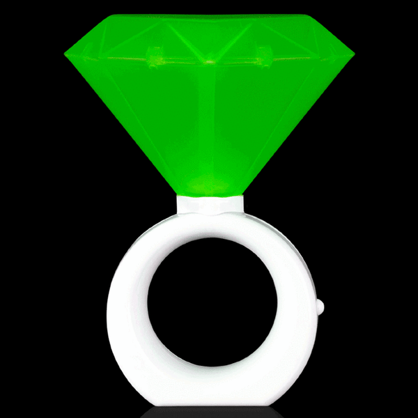 8 Green LED Diamond Ring Lights