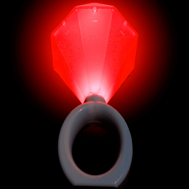8" Red LED Diamond Ring Lights
