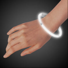 White 9 Inch Glow Bracelets