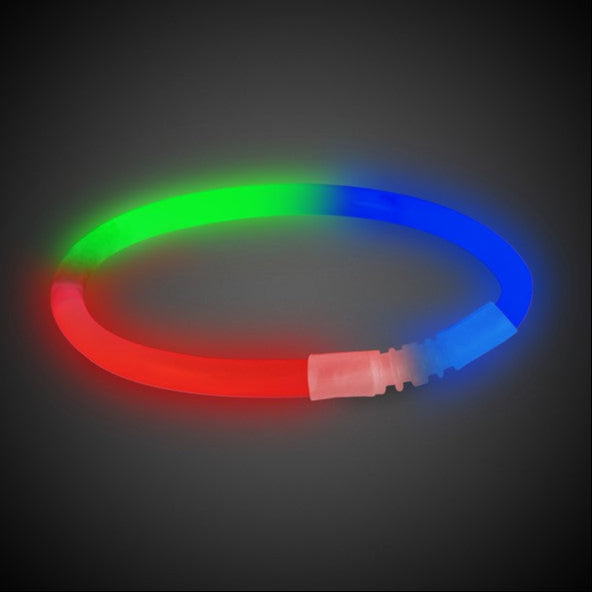 Blue, Green & Red 9 Inch Glow Bracelets