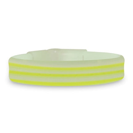  9 Inch Green Triple Wide Glow Bracelets