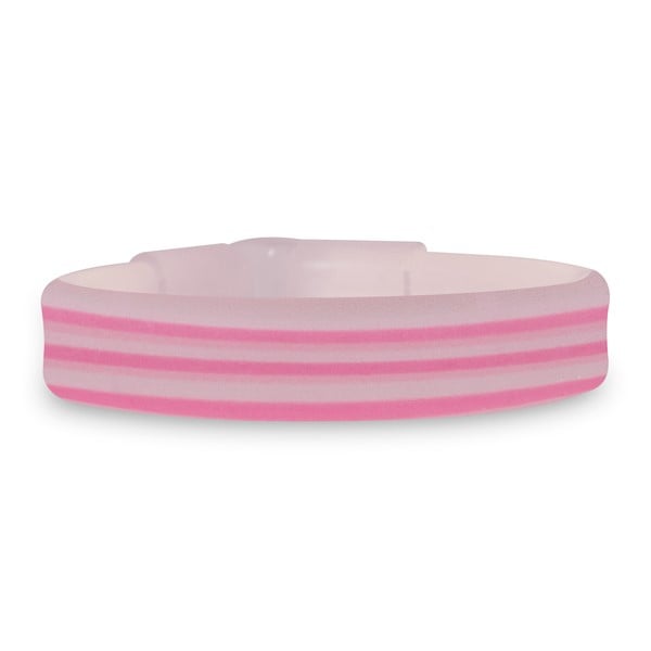 9 Inch Pink Triple Wide Glow Bracelets