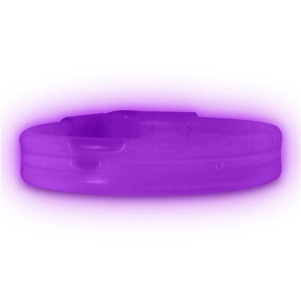 9 Inch Purple Triple Wide Glow Bracelets