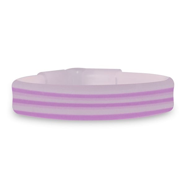 9 Inch Purple Triple Wide Glow Bracelets
