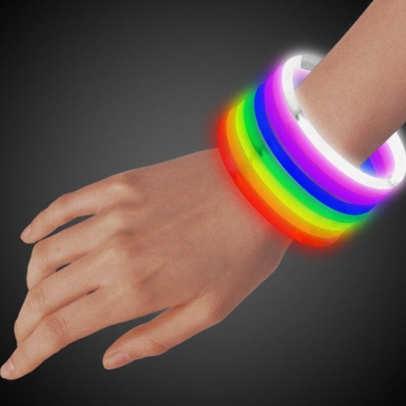 Assorted 9 Inches Glow Bracelets - 50 Per Pack