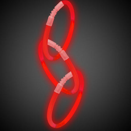 Red Glow 9" Bracelets