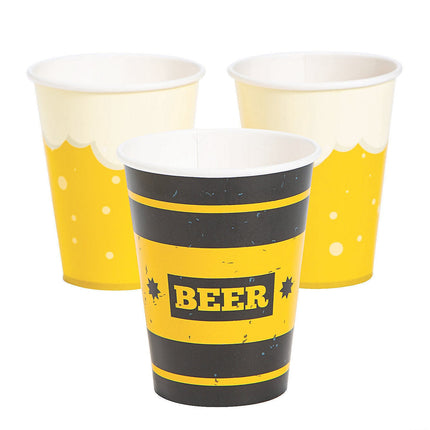 9 Oz Oktoberfest Cheers & Beers Disposable Paper Cups - 8 Per Pack