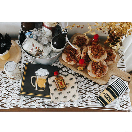 9 Oz Oktoberfest Cheers & Beers Disposable Paper Cups - 8 Per Pack